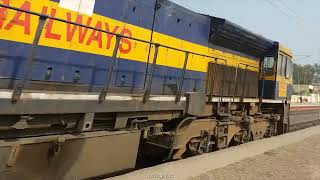 WDM 3A taking over dead WDG 4D from Indian Railways | diesel locomotive