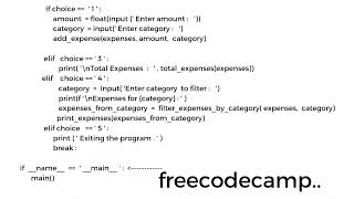 Learn Lambda Functions by Building an Expense Tracker | Python Beta Cert | Step 44