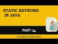 Static Keyword in Java | Static Variable, Method, block | Part 24 | Java Tutorials