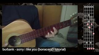 burbank - sorry i like you (lofi guitar tutorial)