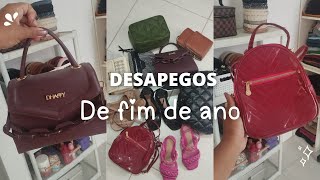 Desapegos de fim de ano | Tirei muitas bolsas