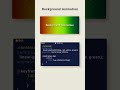 Pure CSS Animated Gradient Background | HTML and CSS Tutorial #shorts #shortsfeed #webdesign #viral
