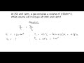 At 25C and 1atm, a gas occupies a volume of 1.50dm^3. What volume will it occupy at 100C and 1atm?