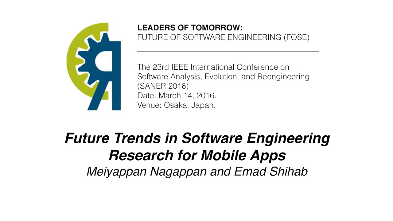 Future Trends In Software Engineering Research For Mobile Apps - YouTube