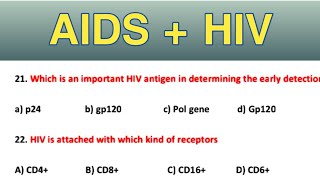 Human Health and Disease | MCQ On AIDS | Most Important Questions | NEET 2024