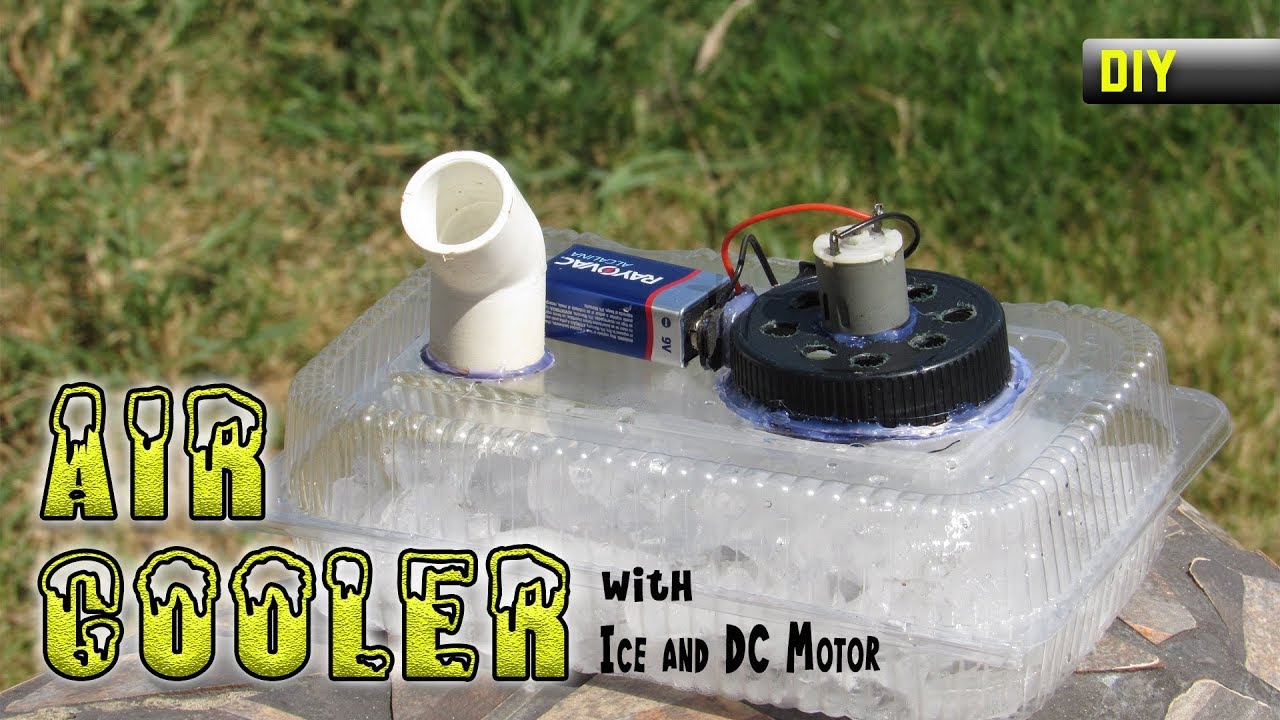 How To Make A Simple Mini Air Cooler At Home | DIY - YouTube