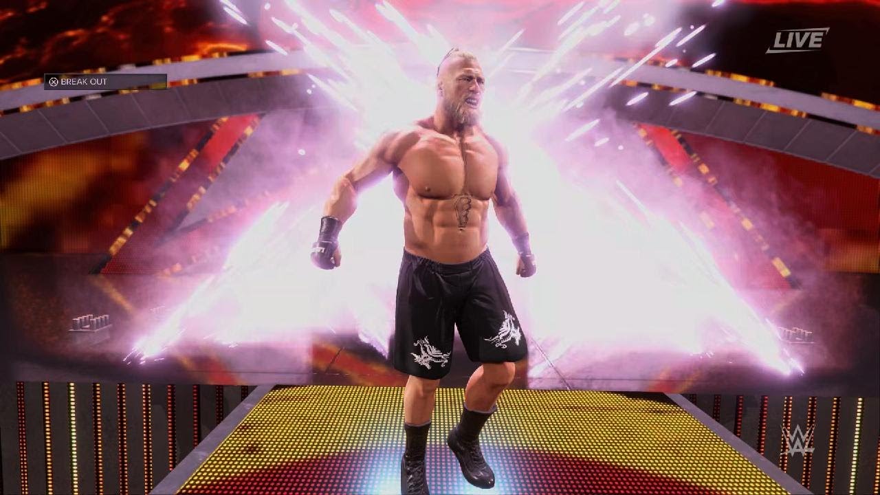 WWE 2K23 - WrestleMania 39 Preview Match - Omos VS. Brock Lesnar - YouTube