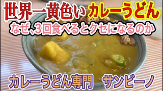 愛知【愛知ランチ】旨い！世界一黄色いカレーうどん！あの味が刈谷で食べれる！カレーうどん専門 サンビーノ【Aichi kariya city lunchi food curry udon】