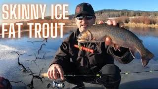 DANGER: HOW TO FISH THIN ICE FISHING BROOK TROUT