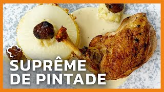 Suprême de pintade, crème de Champagne 🥂