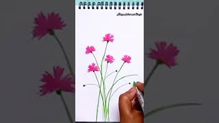 How to Paint Like an Artist Using a Brush Pen #shorts #satisfying #art #creativeart