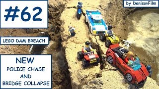 LEGO DAM BREACH #62 - NEW POLICE CHASE AND BRIDGE COLLAPSE