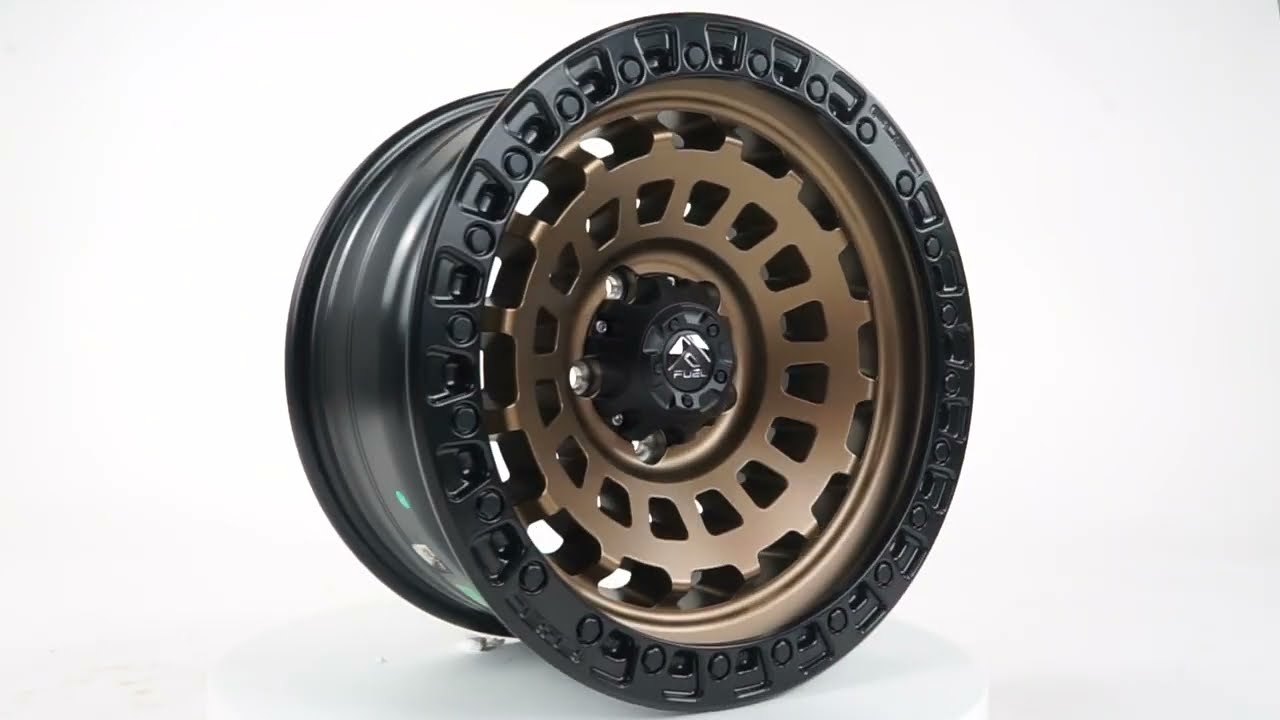 Fuel D634 Zephyr Matte Bronze/Black Bead Ring - YouTube