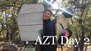 AZT Day 2 | Crushing miles, very windy, and trail magic