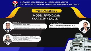 Pengembangan Pembelajaran Karakter Humanies Berbasis Teknologi - Webinar Series 2