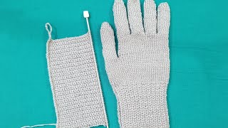 दस्ताने के लिए कैसे बॉर्डर बनाये/border knitting/full size gloves knitting part-1