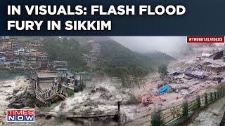 Sikkim Flash Floods: Moments Of Horror As Cloudburst Wipes Out Roads, Bridges| 23 Soldiers Missing