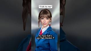 If Taylor Swift was your Flight Attendant ✈️ #taylorswift #1989taylorsversion #p