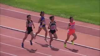 女子1500m_予選5組_第49回北海道中学陸上20180725