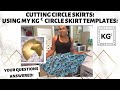 EASY Circle Skirt Method Using Circle Skirt Templates!!!