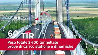 Ponte sul Danubio a Braila (Romania), conclusi i collaudi del ponte