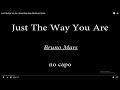 Just The Way You Are - Bruno Mars Easy Chords and Lyrics