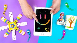 Ideias Divertidas do TikTok 🤩 Tablet Magico, Peixe Mágico, Catavento com copinho e muito mais