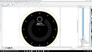 Radio Dial Align Circular Objects in CorelDraw