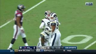 Aaron Donald's Powerful Strip Sack Leads to FG & Early Lead! | Texans vs. Rams | NFL Wk 10