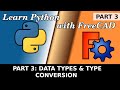 Learn Python in FreeCAD: 03 Data types and conversions input to object placement. Macro Scripting