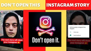 Instagram Story Kills Your Phone | Don't Open This Instagram Story😬