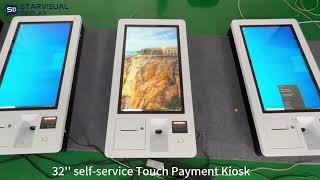32'' self service Touch Payment Kiosk