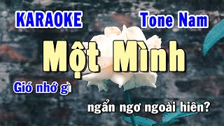 Một Mình Karaoke Tone Nam | Karaoke Hiền Phương