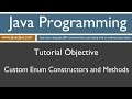 Learn Java Programming - Enum Constructors and Methods Tutorial