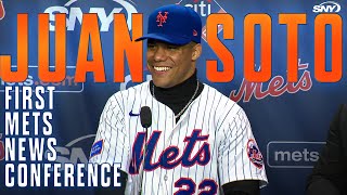 Juan Soto on signing with the Mets, impression of New York's lineup, and contact with Yankees | SNY