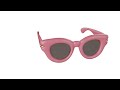 inflated round coral pink sunglasses loewe 3d animation