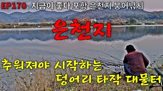 EP170. 지금이 좋다 | 추워져야 시작하는 덩어리 4짜 대물 타작 대물터 | 포항 | 은천지 | 붕어낚시 | Crucian Carp Fishing