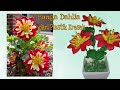 Cara Membuat Bunga Dahlia dari Plastik Kresek (2)- How to make Dahlia Flower with Plastic bag