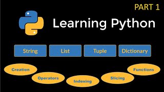 Learn Python String List Tuple Dictionary in 1 Video
