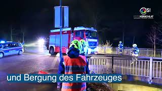 Menschenrettung aus Fahrzeug in Bach