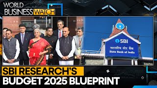 India Budget 2025: SBI Recommends Universal Income Scheme \u0026 Tax Reforms | World Business Watch