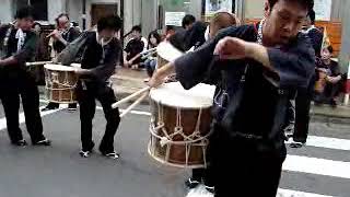 天龍村 2008 満島神社秋祭り 氏子青年「道中」