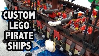 Custom LEGO Black Seas Baracuda's Revenge Pirate Ships