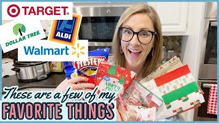 DOLLAR TREE, TARGET, WALMART, ALDI HOLIDAY FAVORITES // VLOGMAS 2021 SHOP WITH ME