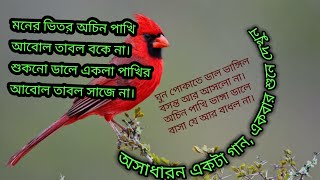 মনের ভিতর অচিন পাখি //শুকনো ডালে একলা পাখি//