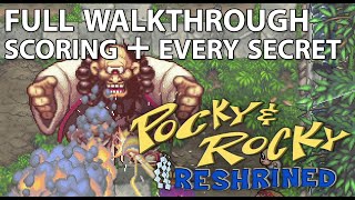 Pocky \u0026 Rocky Reshrined guide with commentary - every secret location!