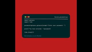 Python getpass - Securely input password