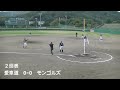 第40回山口県知事杯軟式野球大会　準決勝　「愛車道」vs「モンゴルズ」