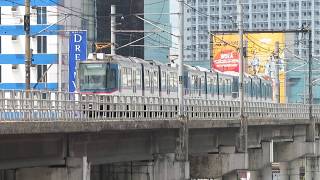 マニラMRT3号線3000形 ノース・アベニュー駅到着 Manila MRT Line 3 Class 3000