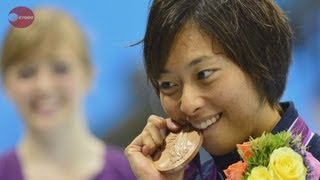 鈴木聡美が銅　ロンドン五輪・競泳女子１００ｍ平泳ぎ